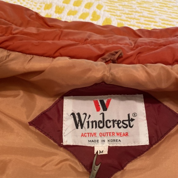 Vintage Windcrest size medium puffer snap front vest - Picture 11 of 15